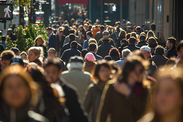 Crowd in New York City