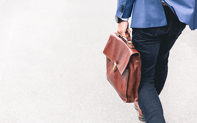 man with briefcase