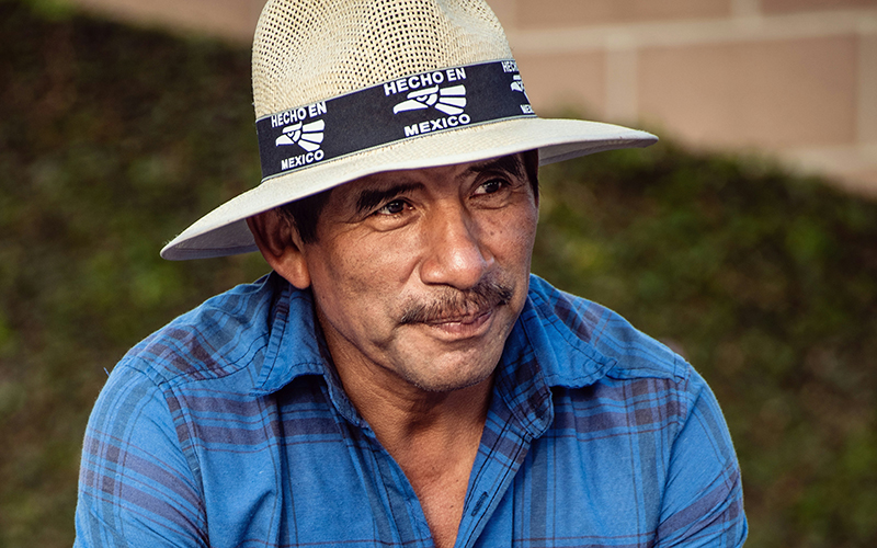 Mexican man with a hat