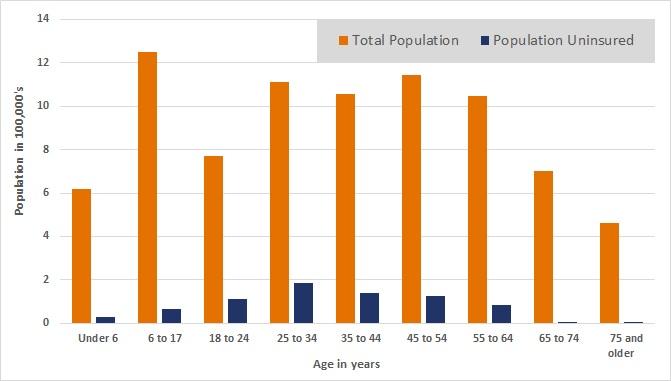 Uninsured by age